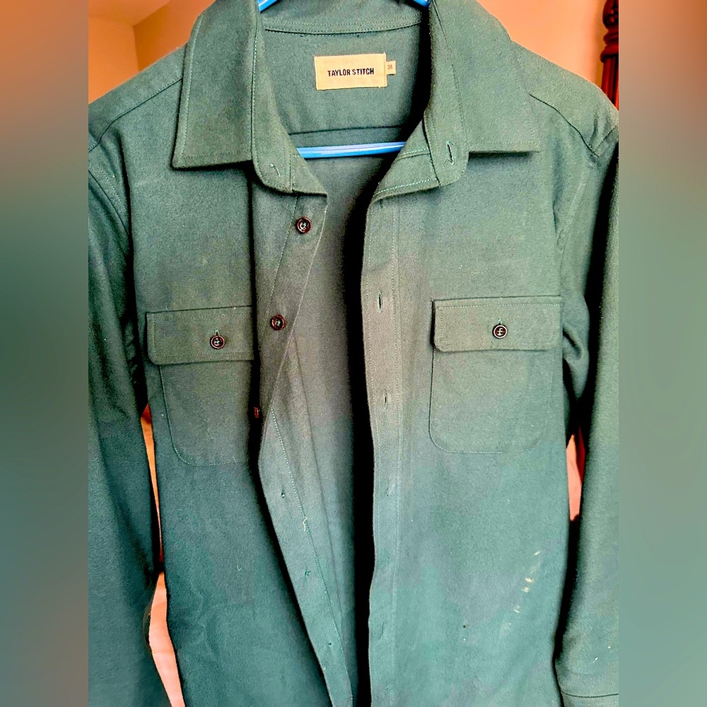 Taylor stitch flannel moleskin shirt 38 small
